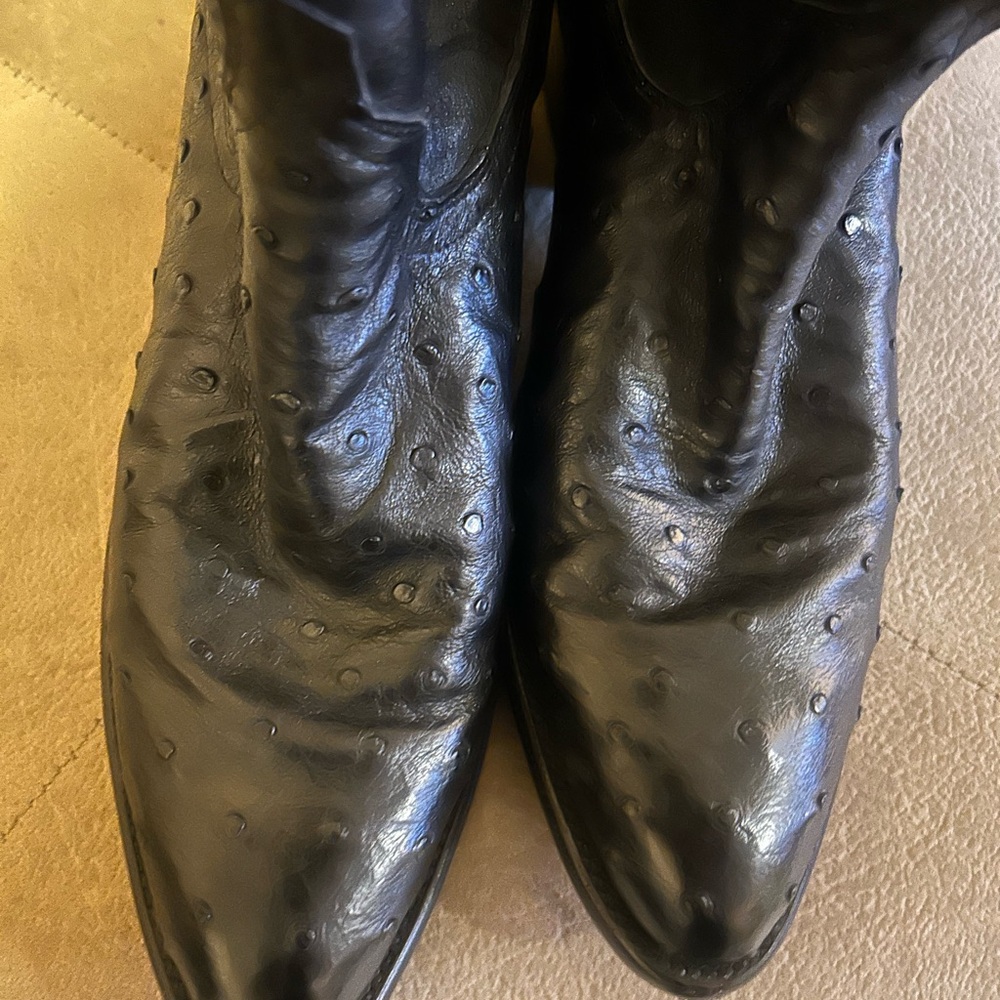 Tecovas Black Textured Moto Boots